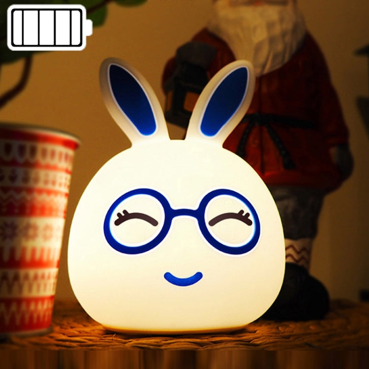 Regalo creativo della novità della lampada decorativa a LED alimentata a batteria, Smile Pink Rabbit/Battery-Powered, Smile Blue Rabbit/Battery-Powered, Happy Pink Rabbit/Battery-Powered, Happy Blue Rabbit/Battery-Powered