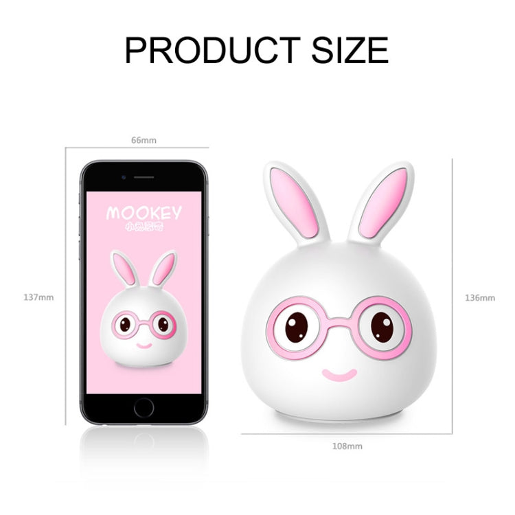 Regalo creativo della novità della lampada decorativa del LED di ricarica USB, Smile Pink Rabbit/USB Charging, Smile Blue Rabbit/USB Charging, Happy Pink Rabbit/USB Charging, Happy Blue Rabbit/USB Charging