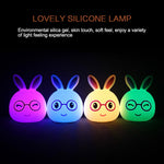 Regalo creativo della novità della lampada decorativa del LED di ricarica USB, Smile Pink Rabbit/USB Charging, Smile Blue Rabbit/USB Charging, Happy Pink Rabbit/USB Charging, Happy Blue Rabbit/USB Charging