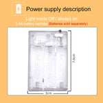 20 LED 3 batterie AA Box Operato Puntelli per feste Lampada da notte con decorazione fatata, 3, 2, 1