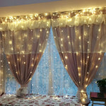 Stringa luminosa 96 LED 3,5m con controller e spina EU