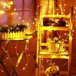 Stringa luminosa 96 LED 3,5m con controller e spina EU