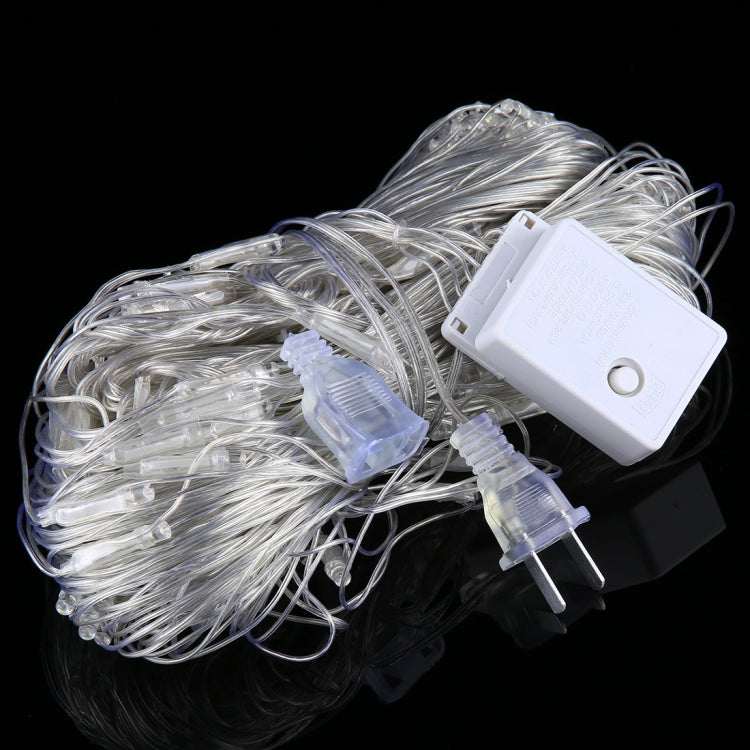 Stringa luminosa reticolare a 200 LED con giunto terminale e controller multifunzione, spina americana, CA 110 V, Colorful Light US Plug, White Light US Plug, Warm White US Plug