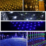 Stringa luminosa reticolare 200 LED con controller EU Plug