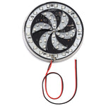 65 LED SMD 2835 Mulino a vento modificato per moto Angel Eyes RGB Luce Ruota di fuoco Luce Styling Lampada per atmosfera flash, Diametro: 8,3 cm, DC 12V, 65 LEDs Diameter: 9cm