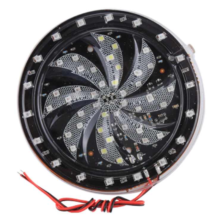 58 LED SMD 2835 Mulino a vento modificato per moto Angel Eyes RGB Luce Ruota di fuoco Luce Styling Lampada per atmosfera flash, Diametro: 10 cm, DC 12V, 58 LEDs Diameter: 10cm