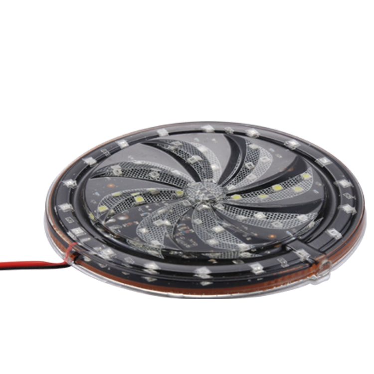 58 LED SMD 2835 Mulino a vento modificato per moto Angel Eyes RGB Luce Ruota di fuoco Luce Styling Lampada per atmosfera flash, Diametro: 10 cm, DC 12V, 58 LEDs Diameter: 10cm