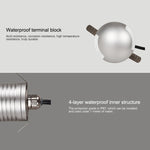 Lampada da terra LED 3W impermeabile IP67 luce calda 3000K