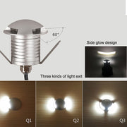 Lampada da terra LED 3W impermeabile IP67 luce calda 3000K