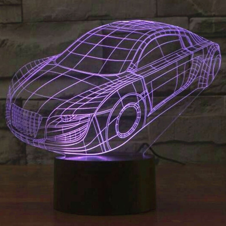 Lampada da scrivania con lampada stereo visiva creativa a 7 colori, luce notturna, Car Style