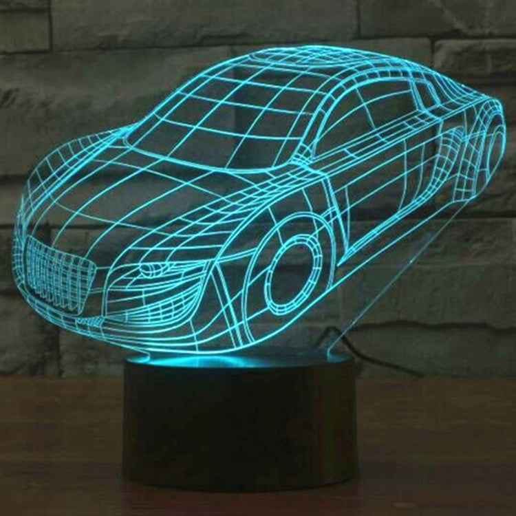 Lampada da scrivania con lampada stereo visiva creativa a 7 colori, luce notturna, Car Style