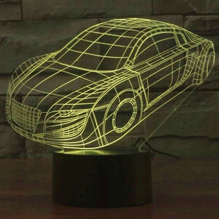 Lampada da scrivania con lampada stereo visiva creativa a 7 colori, luce notturna, Car Style