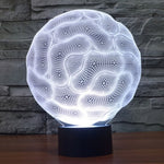 Lampada da scrivania con lampada stereo visiva creativa a 7 colori, luce notturna, Brain Style