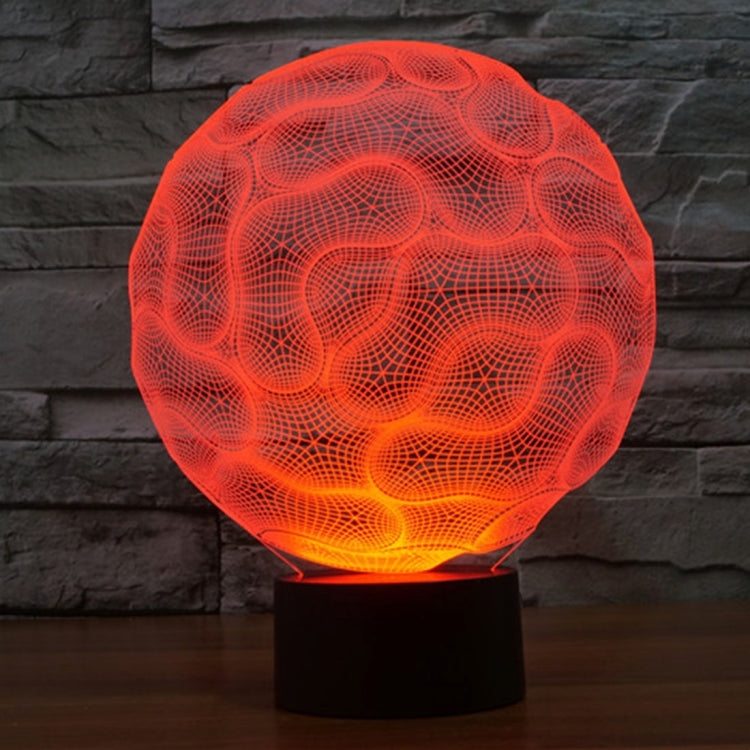 Lampada da scrivania con lampada stereo visiva creativa a 7 colori, luce notturna, Brain Style