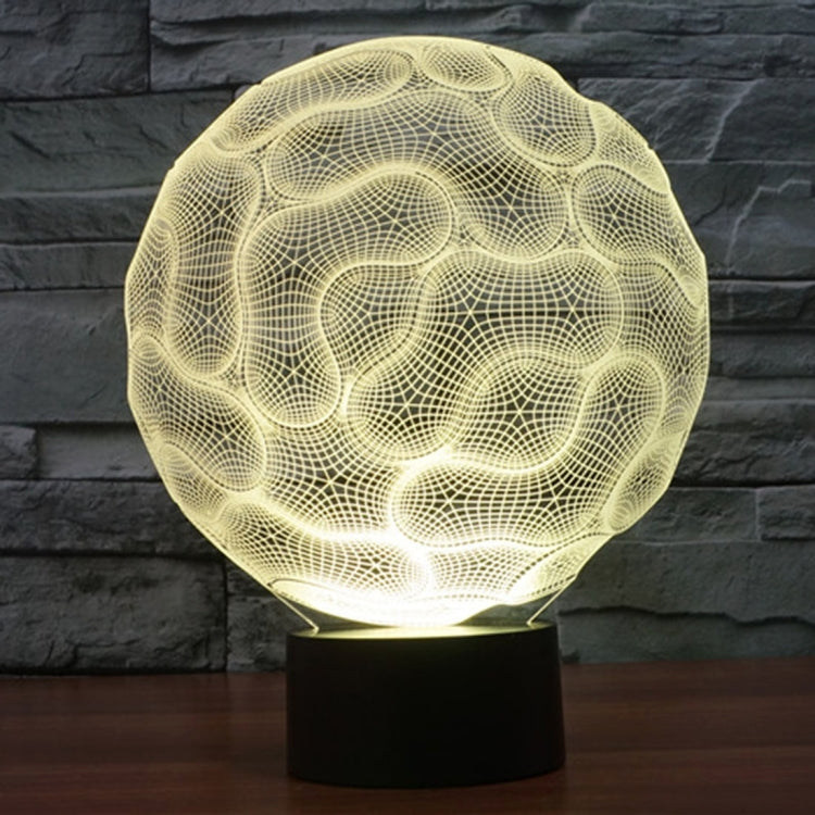 Lampada da scrivania con lampada stereo visiva creativa a 7 colori, luce notturna, Brain Style