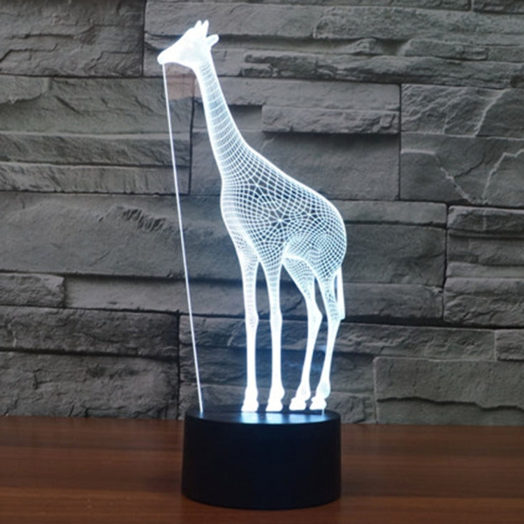 Lampada da scrivania con lampada stereo visiva creativa a 7 colori, luce notturna, Giraffe Style