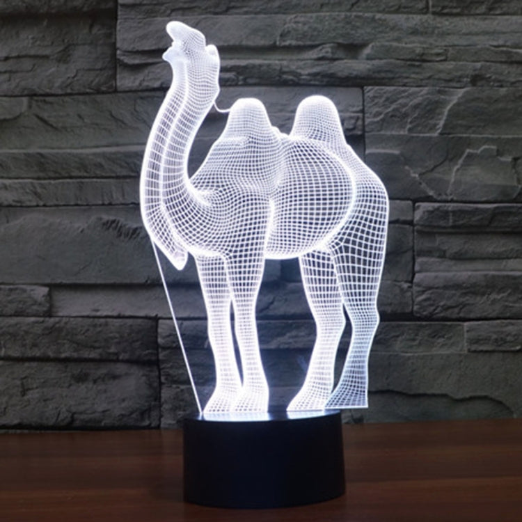 Lampada da scrivania con lampada stereo visiva creativa a 7 colori, luce notturna, Camel Style