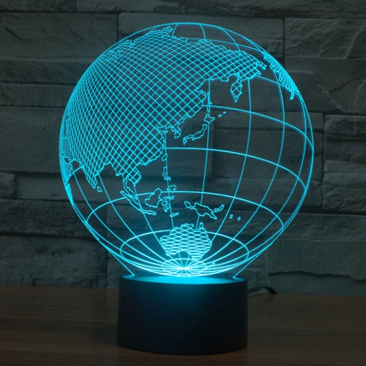 Lampada da scrivania con lampada stereo visiva creativa a 7 colori, luce notturna, Asia Style
