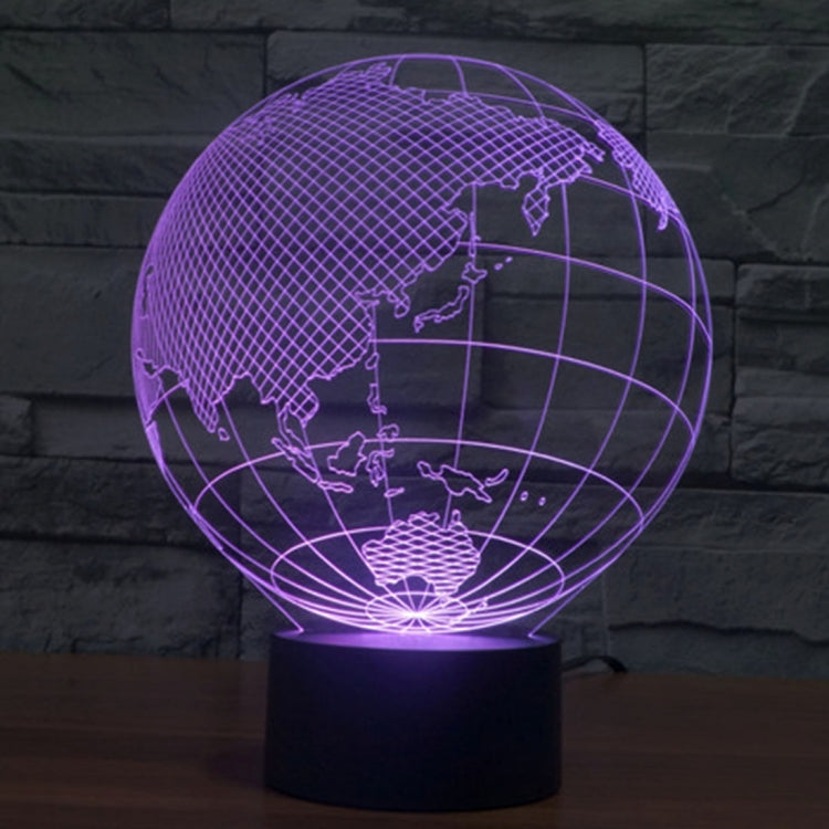 Lampada da scrivania con lampada stereo visiva creativa a 7 colori, luce notturna, Asia Style