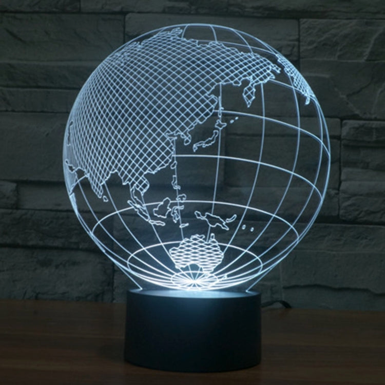 Lampada da scrivania con lampada stereo visiva creativa a 7 colori, luce notturna, Asia Style