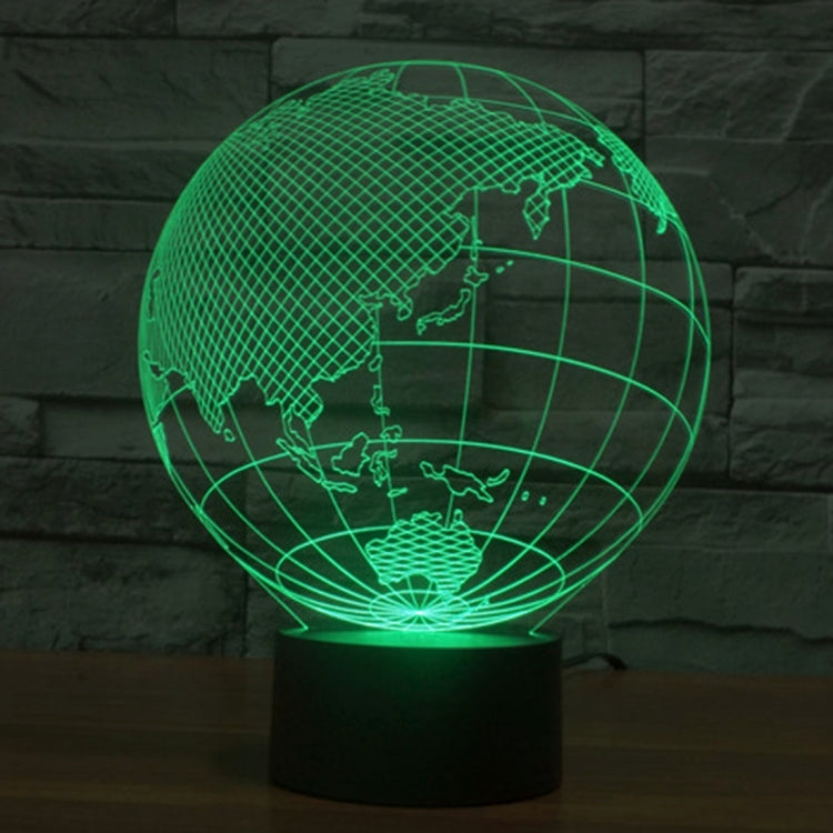 Lampada da scrivania con lampada stereo visiva creativa a 7 colori, luce notturna, Asia Style
