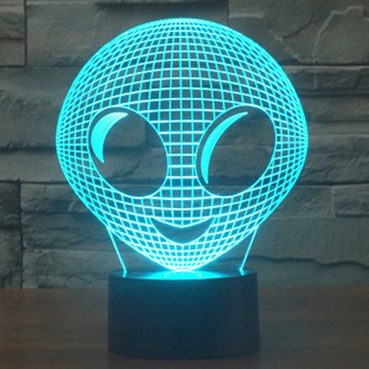 Lampada da scrivania con lampada stereo visiva creativa a 7 colori, luce notturna, Alien Style