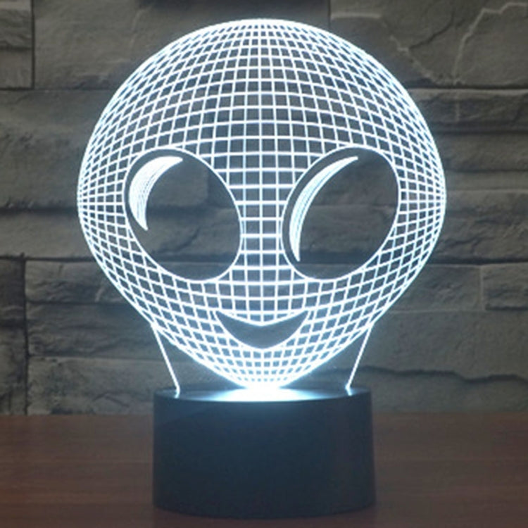 Lampada da scrivania con lampada stereo visiva creativa a 7 colori, luce notturna, Alien Style