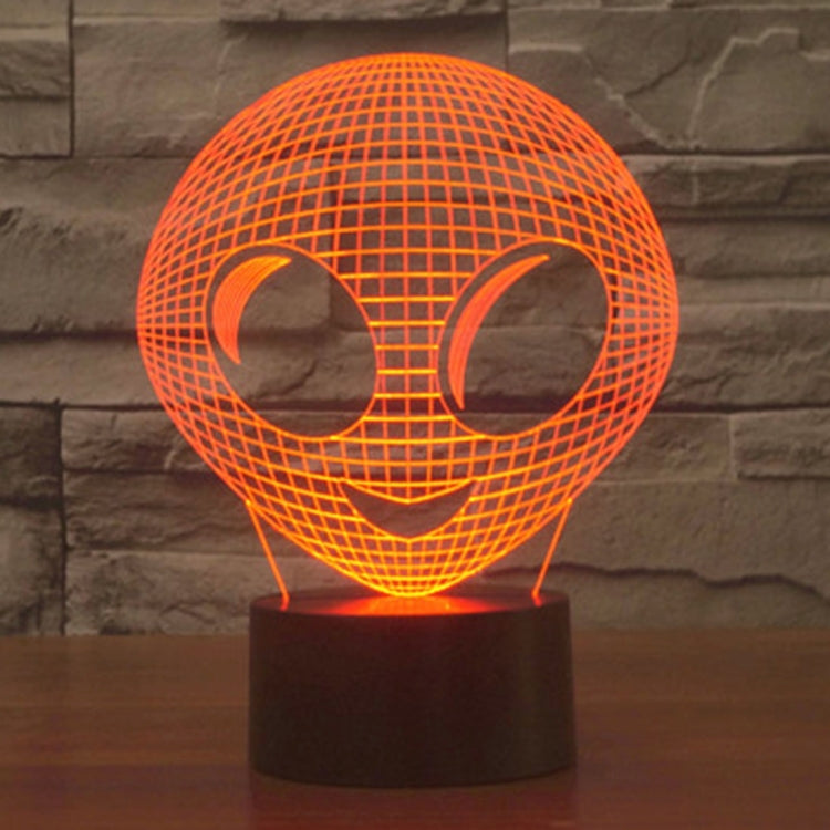Lampada da scrivania con lampada stereo visiva creativa a 7 colori, luce notturna, Alien Style