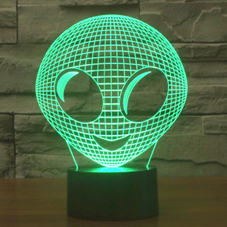 Lampada da scrivania con lampada stereo visiva creativa a 7 colori, luce notturna, Alien Style