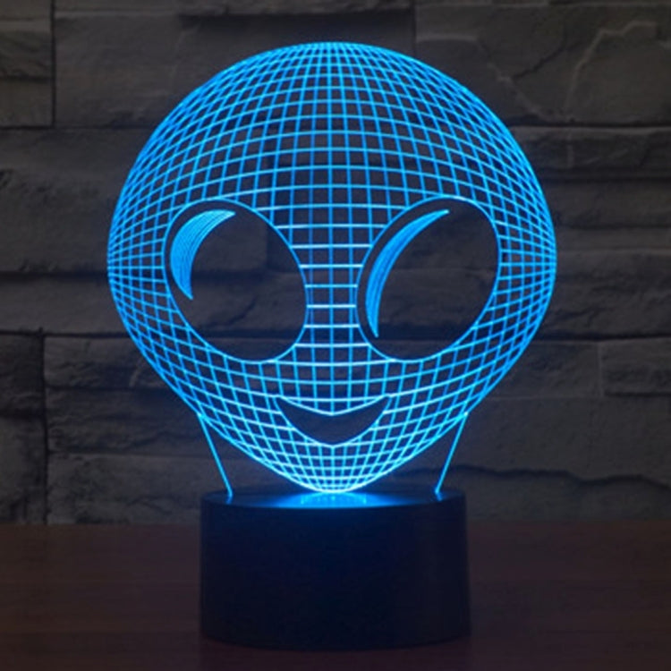 Lampada da scrivania con lampada stereo visiva creativa a 7 colori, luce notturna, Alien Style