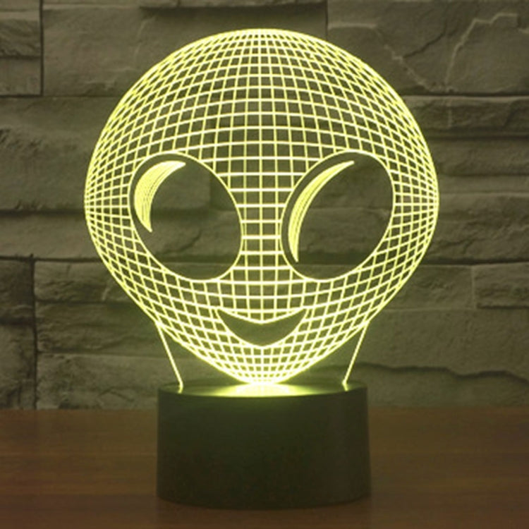 Lampada da scrivania con lampada stereo visiva creativa a 7 colori, luce notturna, Alien Style