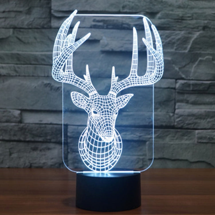 Lampada da scrivania con lampada stereo visiva creativa a 7 colori, luce notturna, Elaphurus Davidianus Style