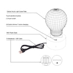 Lampada da scrivania con lampada stereo visiva creativa a 7 colori, luce notturna, Elaphurus Davidianus Style