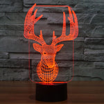 Lampada da scrivania con lampada stereo visiva creativa a 7 colori, luce notturna, Elaphurus Davidianus Style