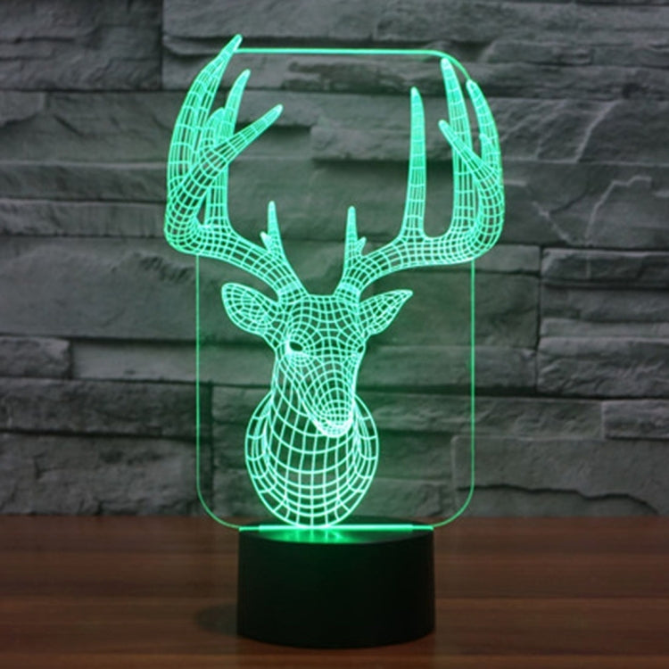 Lampada da scrivania con lampada stereo visiva creativa a 7 colori, luce notturna, Elaphurus Davidianus Style