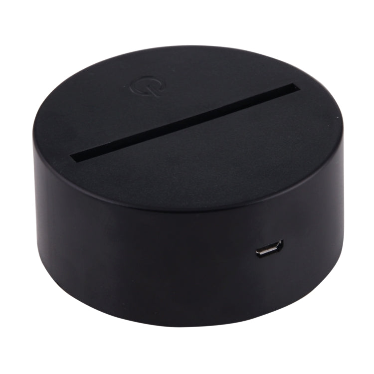 Lampada da scrivania con lampada stereo visiva creativa a 7 colori, luce notturna, Happy Birthday Style
