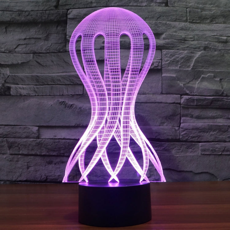 Lampada da scrivania con lampada stereo visiva creativa a 7 colori, luce notturna, Acaleph Style