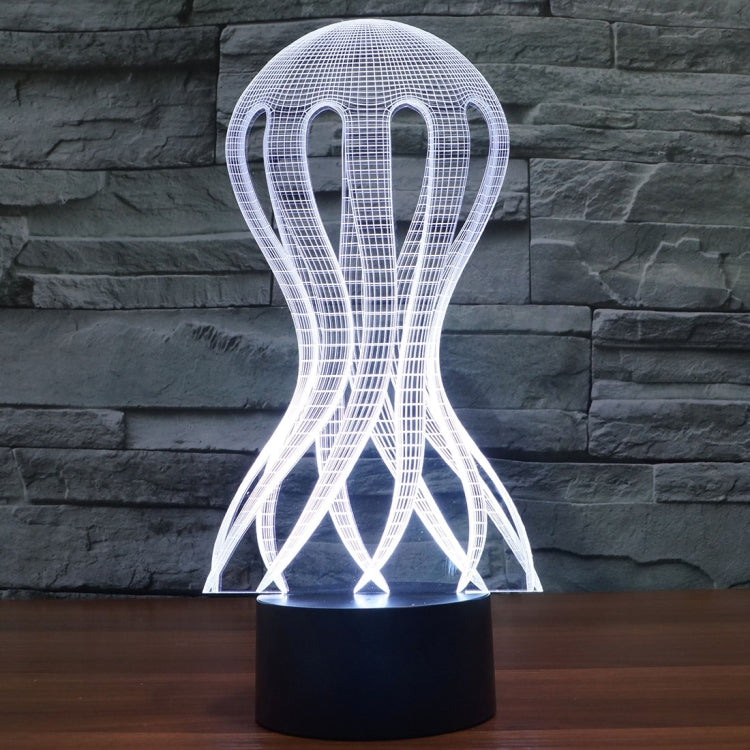 Lampada da scrivania con lampada stereo visiva creativa a 7 colori, luce notturna, Acaleph Style