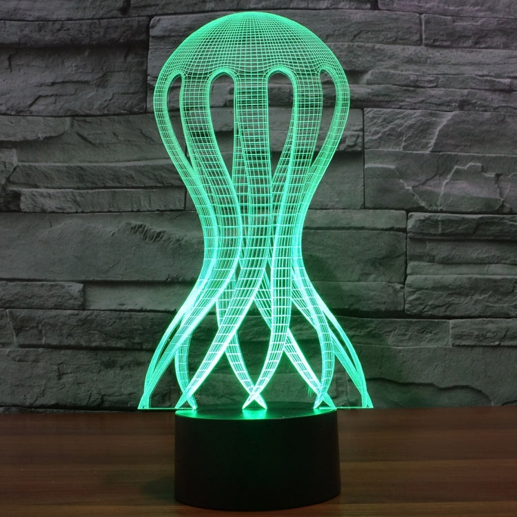 Lampada da scrivania con lampada stereo visiva creativa a 7 colori, luce notturna, Acaleph Style