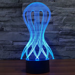 Lampada da scrivania con lampada stereo visiva creativa a 7 colori, luce notturna, Acaleph Style