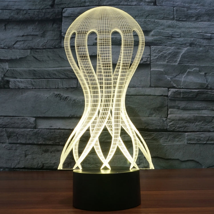 Lampada da scrivania con lampada stereo visiva creativa a 7 colori, luce notturna, Acaleph Style
