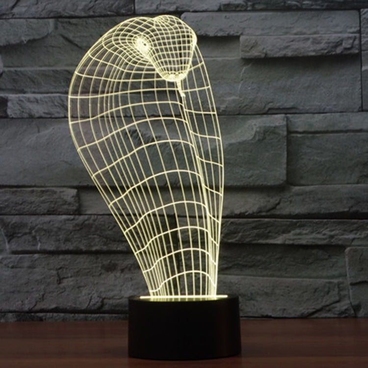 Lampada da scrivania con lampada stereo visiva creativa a 7 colori, luce notturna, Cobra Style