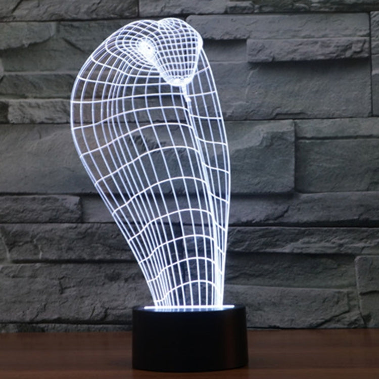Lampada da scrivania con lampada stereo visiva creativa a 7 colori, luce notturna, Cobra Style