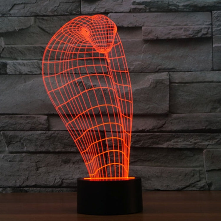 Lampada da scrivania con lampada stereo visiva creativa a 7 colori, luce notturna, Cobra Style