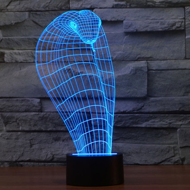 Lampada da scrivania con lampada stereo visiva creativa a 7 colori, luce notturna, Cobra Style