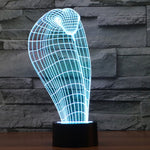 Lampada da scrivania con lampada stereo visiva creativa a 7 colori, luce notturna, Cobra Style