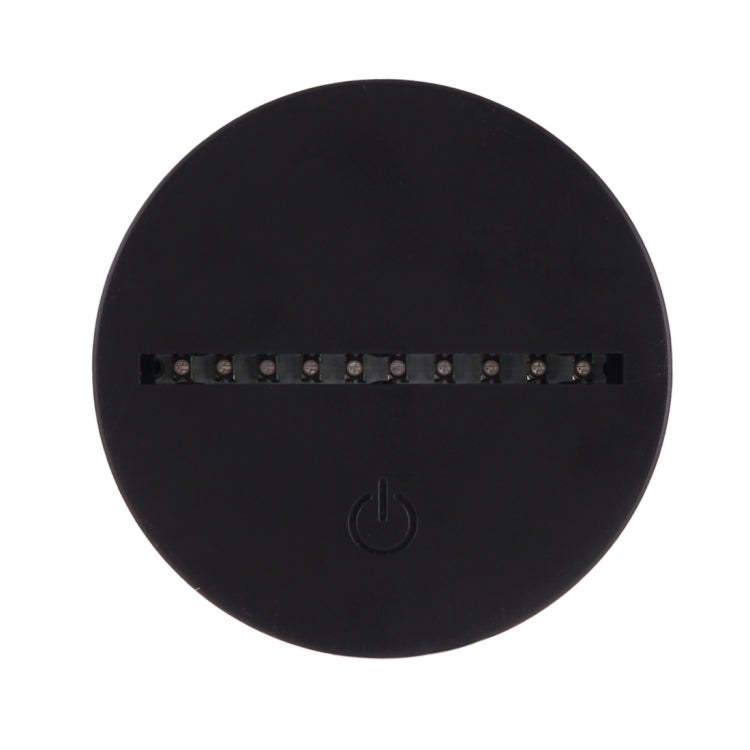 Lampada da scrivania con lampada stereo visiva creativa a 7 colori, luce notturna, Donkey Shape