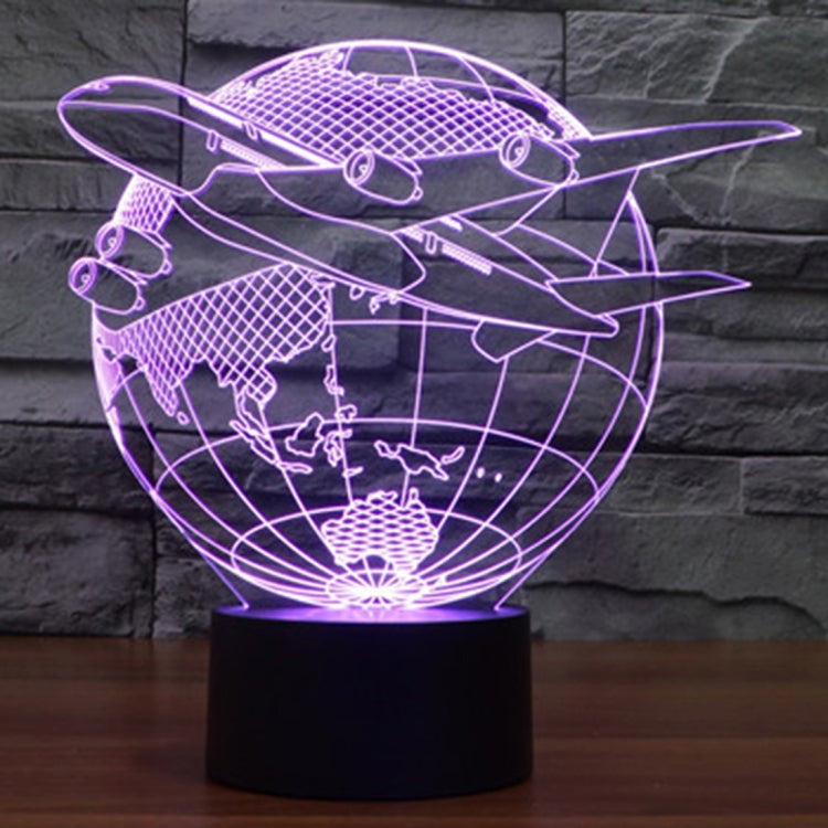 Lampada da scrivania con lampada stereo visiva creativa a 7 colori, luce notturna, Fly out of Asia Style