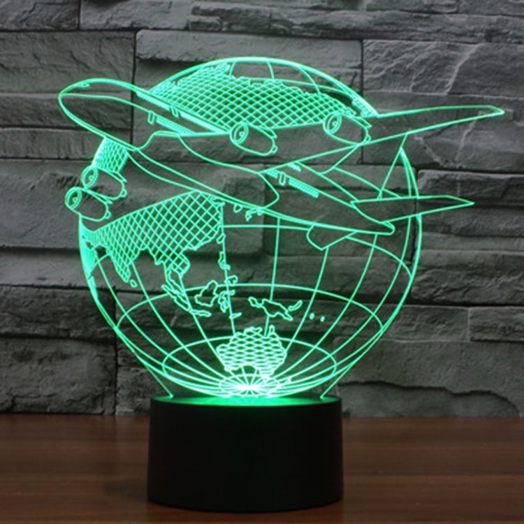 Lampada da scrivania con lampada stereo visiva creativa a 7 colori, luce notturna, Fly out of Asia Style