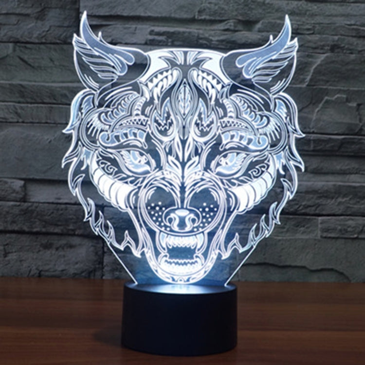 Lampada da scrivania con lampada stereo visiva creativa a 7 colori, luce notturna, Leopard Shape